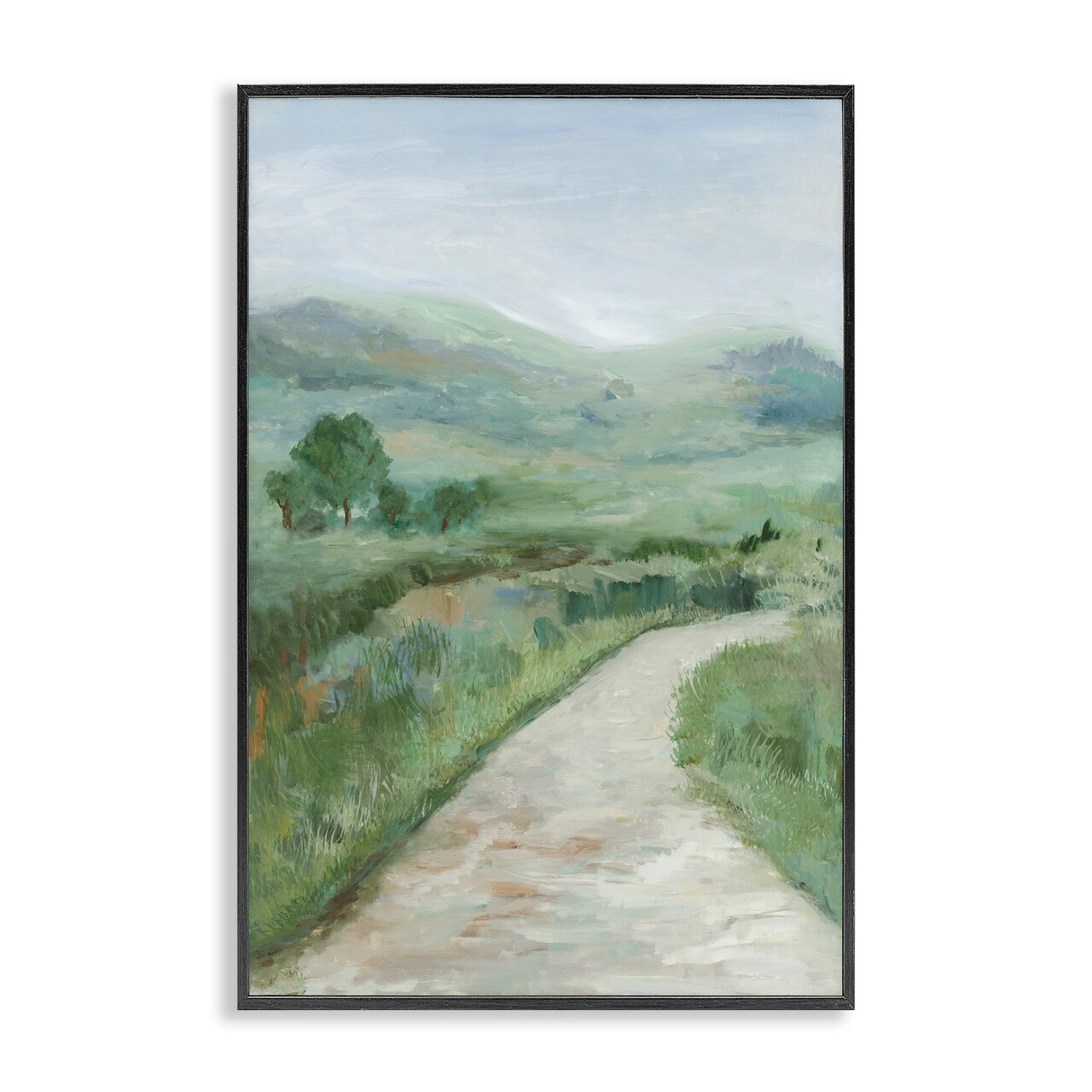 Stupell Industries Curving Path Landscape Framed Giclee Wall Art Design by Jacob Q